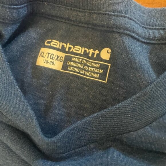 Carhartt Workwear Pocket T-Shirt Blue Shirt - Picture 5 of 7